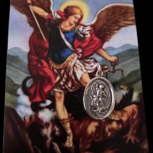 Plata- Medalla San Miguel (2.5cm)- Plata de Ley 925