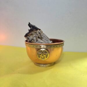 cuenco cobre pentagrama 5x8 cm