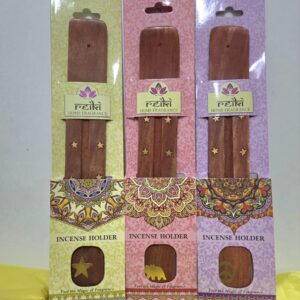 incienciario tabla madera reiki