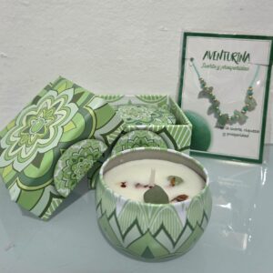 kit vela & pulsera/collar Vainilla Aventurina